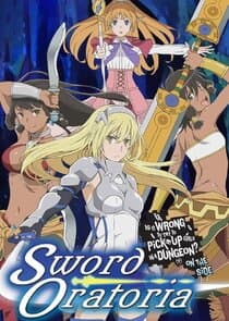 Poster for Sword Oratoria: Dungeon ni Deai wo Motomeru no wa Machigatteiru Darou ka Gaiden